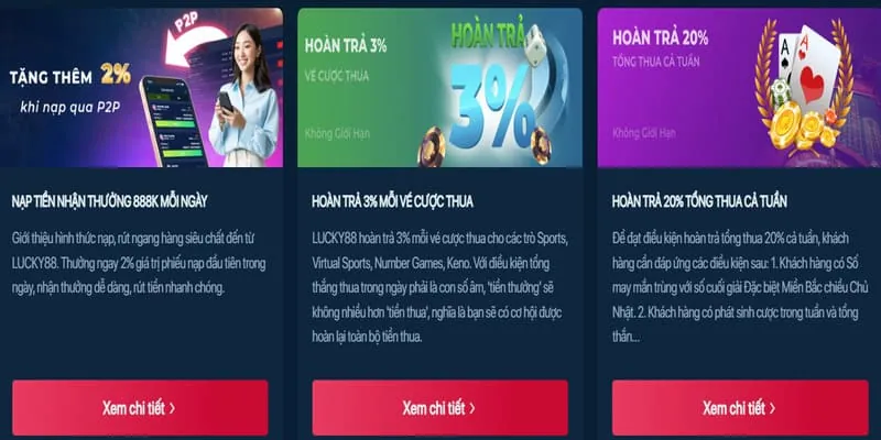 Giao diện ứng dụng di động dola88 code hiển thị thông báo ưu đãi
